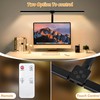 MACASA Double Head LED Desk Lamp with Remote Control for