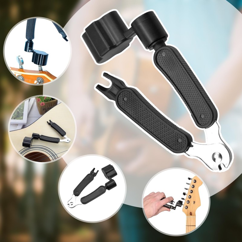1 Pcs Guitar String Winder Cutter and Bridge Pin Puller,3-in-1