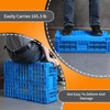 Collapsible Storage Bin Containe 43 Liter Transfer heavy duty plastic
