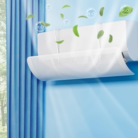 Air Conditioning Wind Deflector, Universal Air Conditioning Wind Protection, Air Conditioning Windscreen Cold/Warm Wind Deflector for Wall-Mounted Air Conditioning for Home, Office, Elderly, Babies
