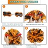 Lovecheer - 2 pompones de plástico naranja y negro con