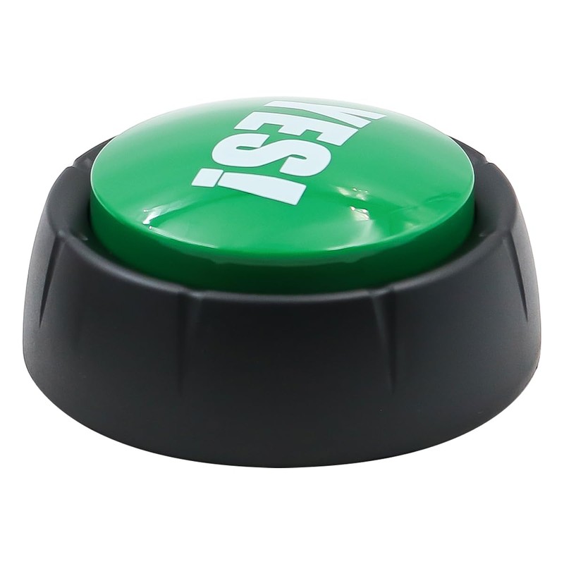 ANCLLO 2PCS Sound Buttons Yes No Button for Funny Party