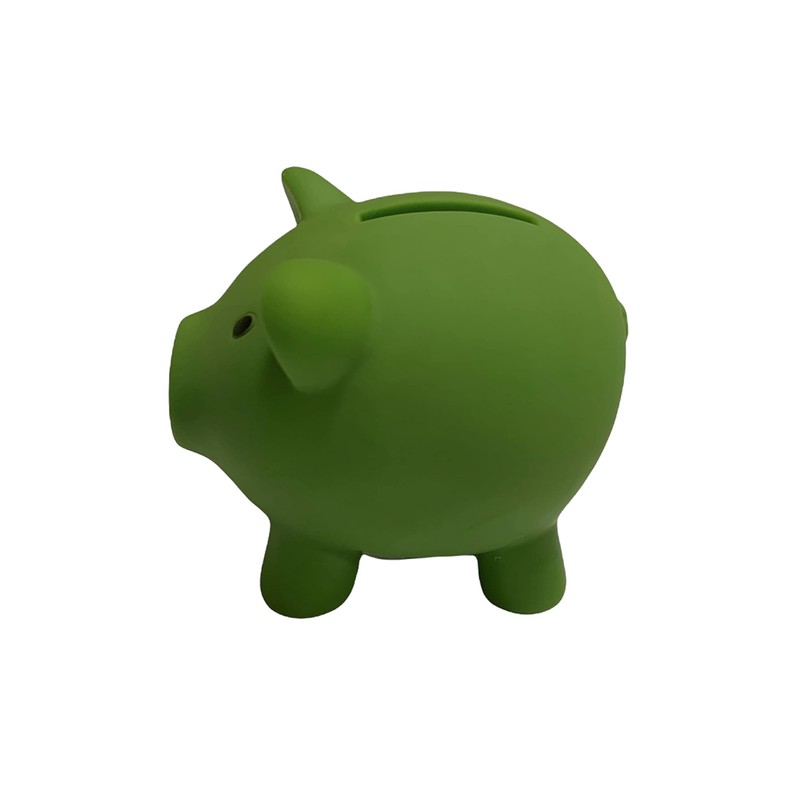 Piggy Bank PVC Soft Body Vibrant Colour Novelty Money Box
