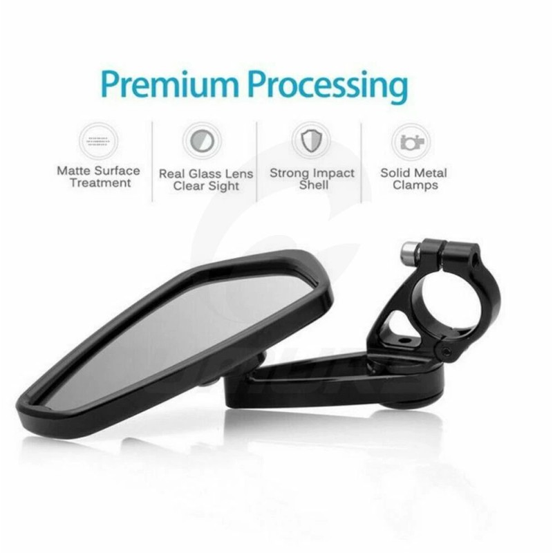 OUMURS Motorcycle 7/8" 22mm Handle Bar End Mirrors For For
