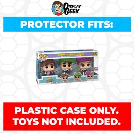 Display Geek, 1 x Plastic Pop Protector Compatible with 3 Pack The Fairly OddParents Funko Pop Box, Only Fits Fairly Odd Box and No Other 3 Packs