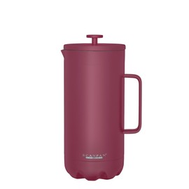 Scanpan to GO French Press Coffee Maker 1.0L, Persian Red - Serves 8 Cups - 18/8 Food Grade Stainless Steel, Drip-Free Spout - Scratch-Free Coating - Dishwasher Safe
