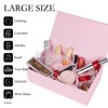 LFBOX Pink Gift Box with Magnetic Lids 13.8x8.3x4.4 in, Large