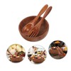 SHOWERORO Wood Salad Bowl Set Salad Serving Bowl with Lid