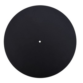 Jeanoko 1PCS Turntable Mat, Leather Turntable Slipmat 12 inch, Leather Record Pad Multifunctional Record Mat, Turntable Antistatic for Pad Felt for Reduce Vibration,Record Player Mat(Thickness 1.5MM)