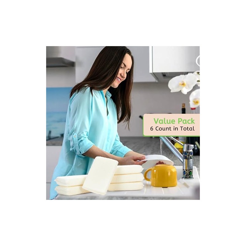 Cleanlogic Practical Matter - Esponja de Cocina Multiusos (Fibra de