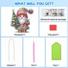 Lxmsja Diamond Painting Christmas Pendant, 5D Diamond Painting Gnome Adults