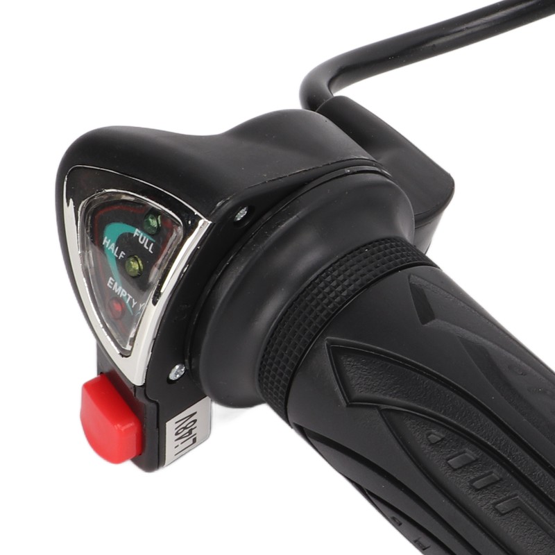 Electric Bicycle Gas Throttle Handle Throttle Grip with Battery Indicator
