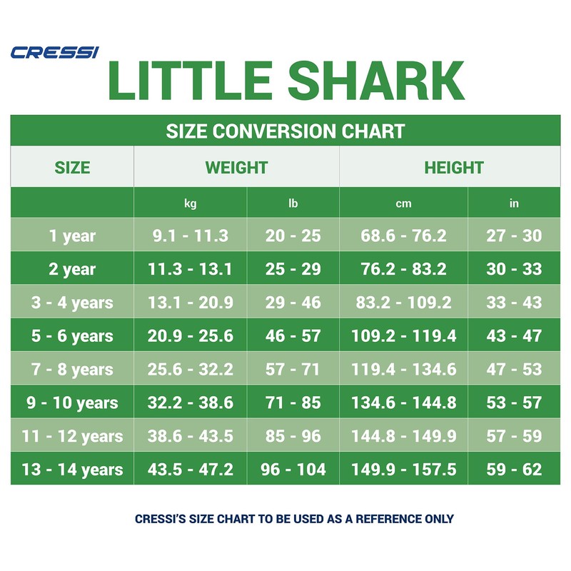 Cressi Little Shark 2 mm Wetsuit for Children Available Short