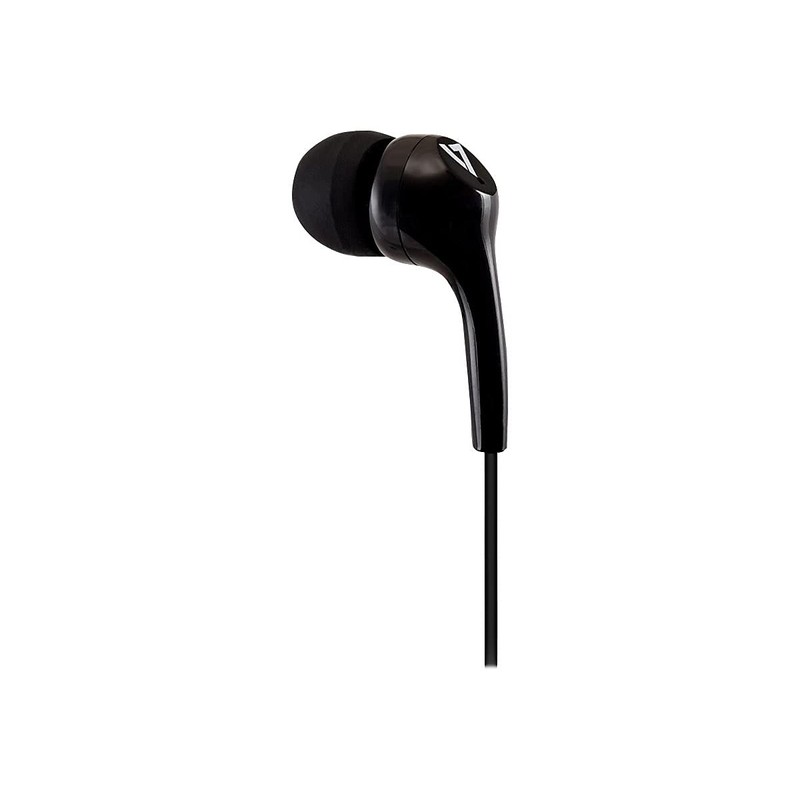 V7 HA105 Lightweight Stereo Earbuds - Black