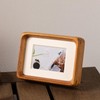 Youncewooder Samll Natural Teak Wood Picture Frames - Displays 1x2