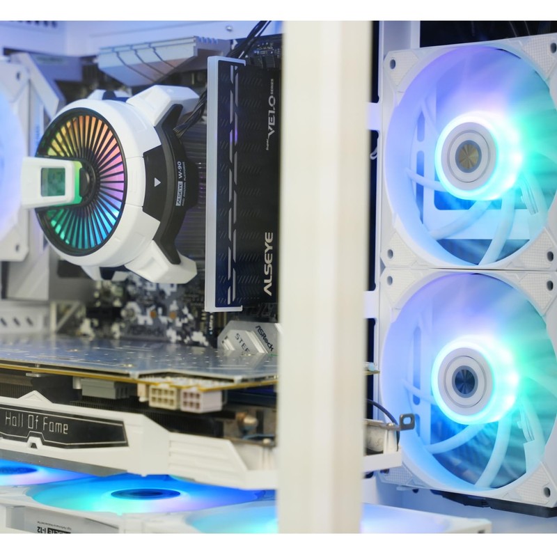 ALSEYE W90 CPU Cooler, Temperature Display CPU Cooler for Small