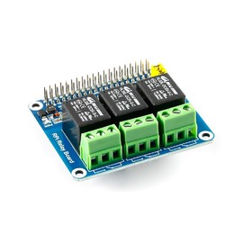 JESSINIE Raspberry Pi Relay Module HAT Expansion Board Three Channel (3-CH) Power Relay Module for Raspberry Pi 4B/3B+/3B/2B/A+/B+ for Smart Home