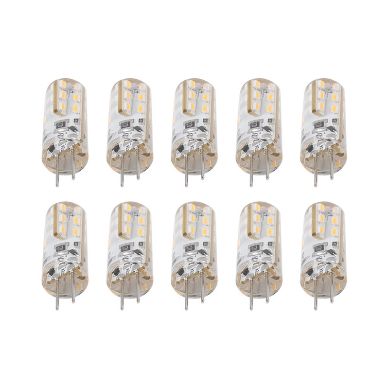 10pcs G4 LED Bulb 1.5W DC12V Warm White 3000K 110LM