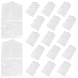 Tomaibaby 60pcs Proof Garment Bags Kids Garment Bag Garment Cover Clear Clothing Dust Cover Hanging Suit Dress Jacket Cover for Travel Home