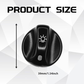 Msyuusr Head Lamp Switch Knob，Headlight Switch Knob Replacement Compatible with Ford F-150 F-250 F-350 F-450, 3L3Z-11661-AA 3L3Z11661AA (1PCS)