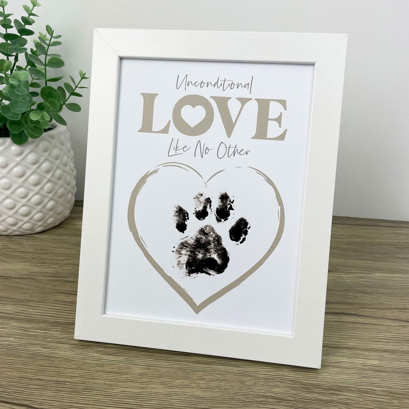Paw Print Keepsake Frame Kit with Inkless Pad - 2