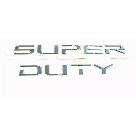 Unbranded 3D Raised Tailgate Letter Emblem for 2017-2019 F-250 F-350 Super Duty in Chrome