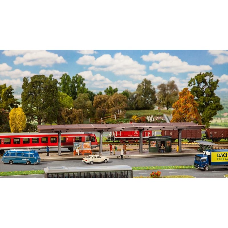 Faller FA131366 2 Bahnsteige Modellbausatz, Zubehör, Mehrfarbig