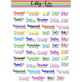 School Assignment Planner Sticker | Libby and Lou Sticker Co