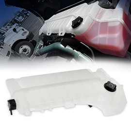 TORQUE 603-5505 Heavy Duty Coolant Tank Reservoir for 2008-2024 Volvo VNL, VNM, VHD & Mack CHU CXU Pinnacle Anthem, Replace OEM 21513975, 21846997, 21513979, 21846995 [Caps & Sensor Included](TR051)