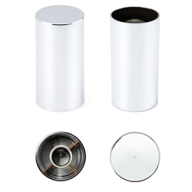 QWORK Lug Nut Covers Caps, Pack of 20 ABS Chrome Plastic Nut Caps, 33mm x 3-1/2" Cylinder Nut Cover, Thread On Fit, Screw-on Lug Nut Covers, for Semi Trucks, Trailers