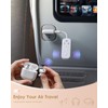 SQERO Airplane Headphone Jack Adapter, Dual 3.5mm Male to 3.5mm
