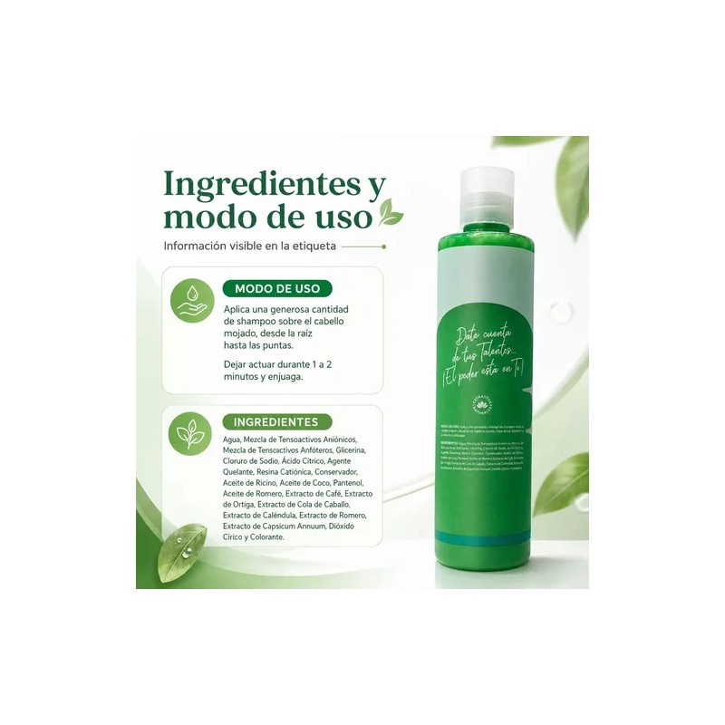 Shelo Shampoo Chile Y Romero Crece Cabello Caida Suaviza 530mL