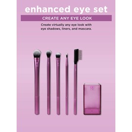 Real Techniques Professional Eyeshadow Blending Makeup Brush Set, Set of 5
