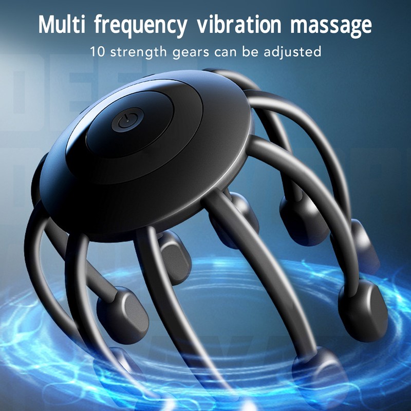 Multi Dimensional Head Massager 5 Mode 10 Strength Leves Electric