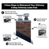 MasonryDefender Chimney Flashing Sealer - Flexible Chimney Sealant Protects Against