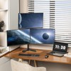 WALI Triple Monitor Stand, Free Standing Three Monitor Desk Mount