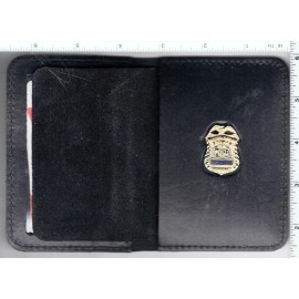Police-Sergeant Family Member SBA 1-Inch Pin Cut-Out Plain Book Wallet
