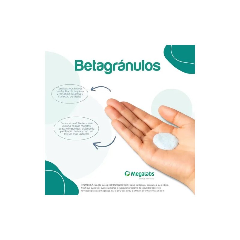 Medihealth Betagránulos crema limpiadora para piel grasa de 60 G