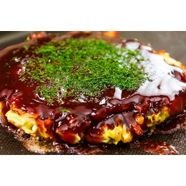 Japanese Okonomiyaki Kit 4 Servings Including Okonomiyaki Flour, Tenkasu Tempura Flakes And Aonori Flakes