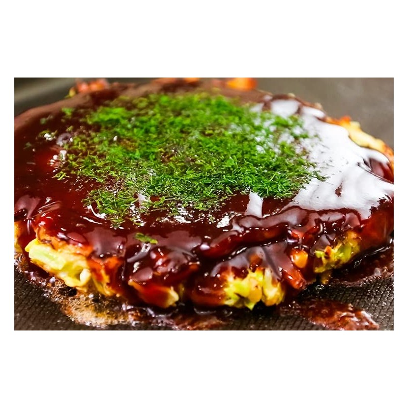 Japanese Okonomiyaki Kit 4 Servings Including Okonomiyaki Flour, Tenkasu Tempura