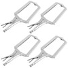 4 PCS 18 Inches C-clamp Locking Pliers with Swivel Pads,