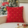 COSIBONO Red Christmas Tree Throw Pillow Covers 18"x18" with Yellow