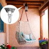 Stainless Steel Rotatable Hammock Swing Hanger Hook Fixed Plate Hanging