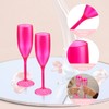 XUWAIDSGN Champagne Flute Acrylic Champagne Glasses Wedding Toasting Champagne Flute