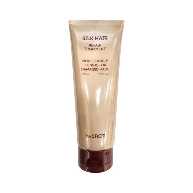 The Saem 더샘 실크 헤어 리페어 트리트먼트 200ml 손상모발케어 The