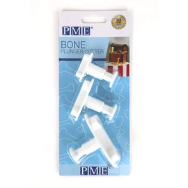 PME BNE201 Novelty Plunger Cutters-Bone,White, Set of 3