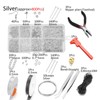 Earring Making Kit with Tweezers Ear Hooks Ear Pins Wax