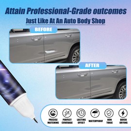 Car Touch Up Paint(Sterling Metallic(GXD/WA130H)) Compatible With GMC, Premium Car Scratch Remover for Deep Scratches, Car Paint Pen Scratch Repair Two-In-One Touch Up Paint
