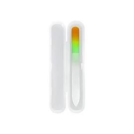 TOOLS FOR BEAUTY Glass manicure pedicure nail file + plastic case