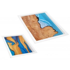 Large Epoxy Square Table Mold 15.6 * 15.6 * 3 inch and 11.7 * 11.7 * 3 inch, River Table Mold, Cutting Board Molds for Epoxy Resin, Epoxy Mold for Coffee Table, Charcuterie Board, Art Panel